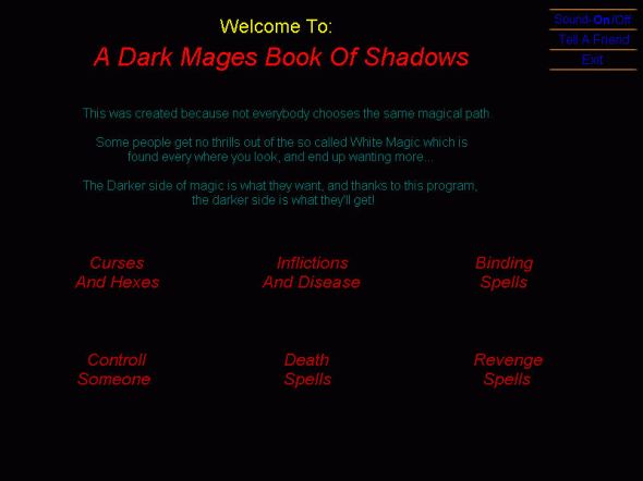 Black Magic Spellbook Screenshot