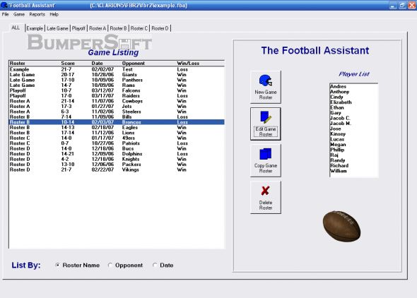 Football Assistant Screenshot