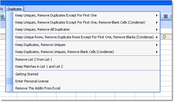 Excel Unique & Duplicate Data Remover Screenshot