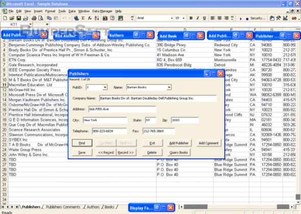 Data Manager for Excel Screenshot