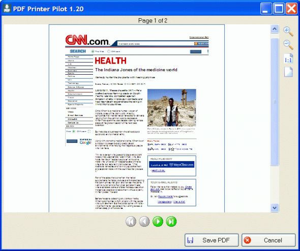 PDF Printer Pilot Screenshot