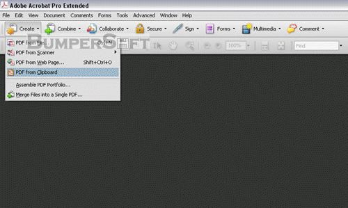 Adobe Acrobat Pro Extended Screenshot