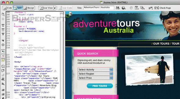Adobe Creative Suite: Web Premium Screenshot