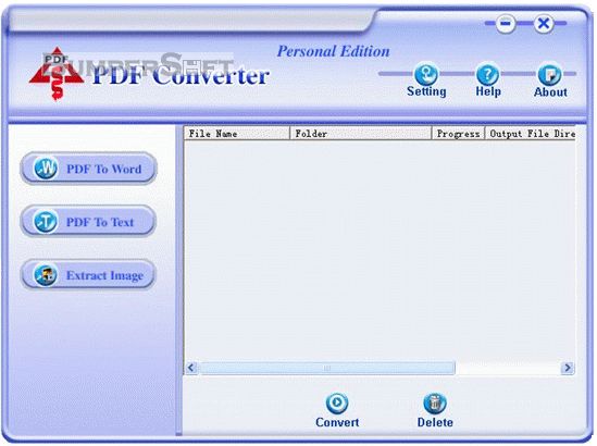 PDF Converter Personal Edition Screenshot