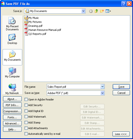 Print2PDF Server Edition Screenshot