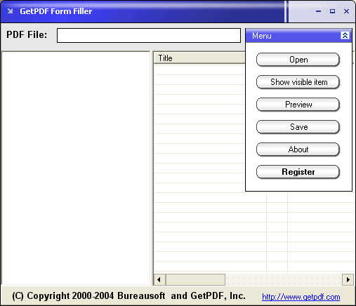 GetPDF Form Filler Screenshot