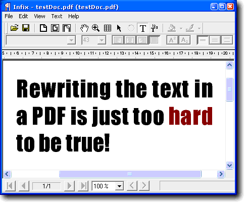 Infix PDF Editor Screenshot