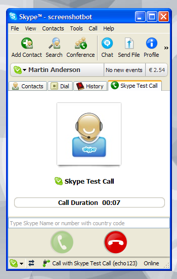 Skype for Windows Screenshot