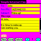 Simple Internet Fax for PPC Screenshot