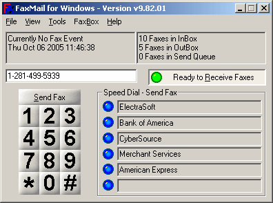 FaxMail for Windows Screenshot