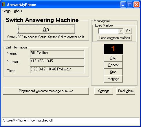 AnswerMyPhone Screenshot