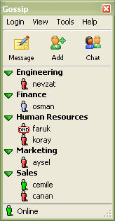 Gossip Corporate Messenger Screenshot