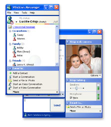 MSN Messenger Screenshot