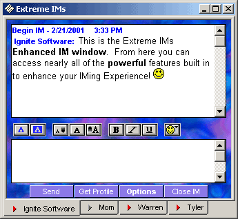 Extreme IMs for AOL Screenshot