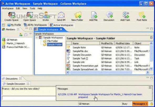 Collanos Workplace (Windows) Screenshot