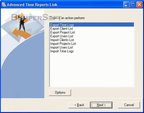 Advanced Time Reports Link Screenshot