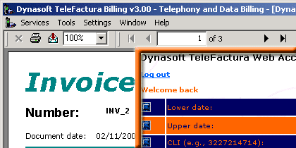 Dynasoft TeleFactura Screenshot
