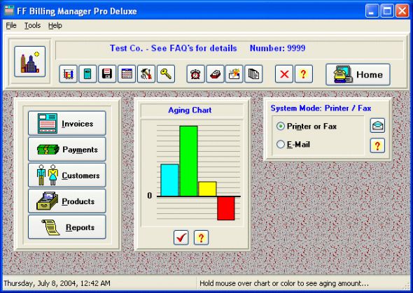 FF Billing Manager Pro Deluxe Screenshot