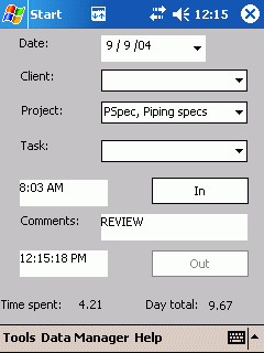 Project Clock CE Screenshot