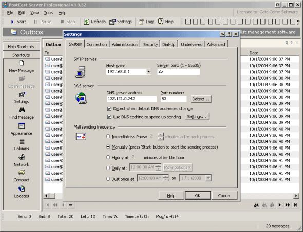 PostCast Server Screenshot