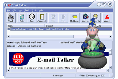E-mail Talker Screenshot