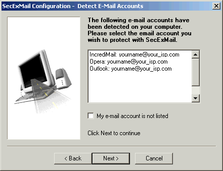 SecExMail Home Screenshot