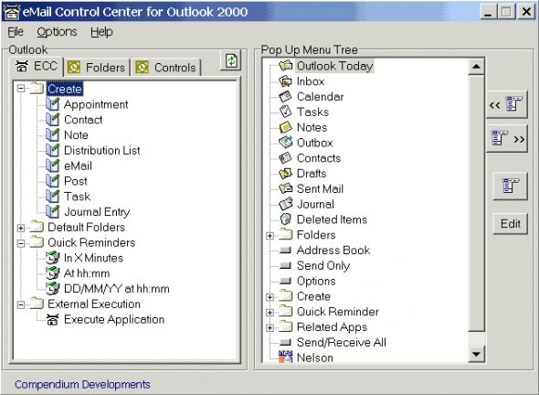 Email Control Center Screenshot