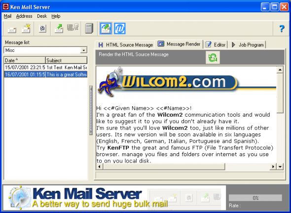 Ken Mail Server Screenshot