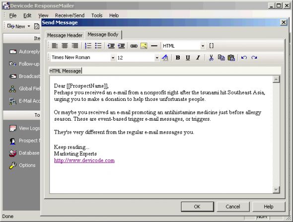 ResponseMailer Email Processor Screenshot