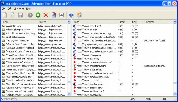 Advanced Email Extractor PRO Screenshot