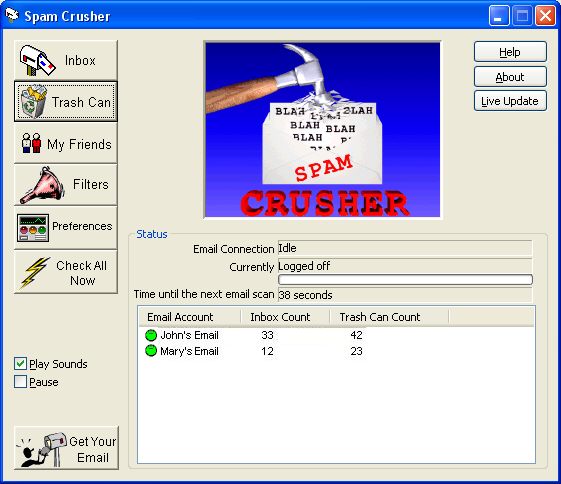 Spam Crusher Screenshot