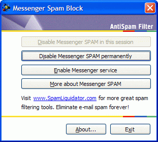 Messenger Spam Block Screenshot