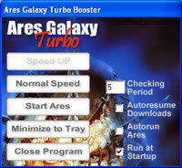Ares Galaxy Turbo Booster Screenshot