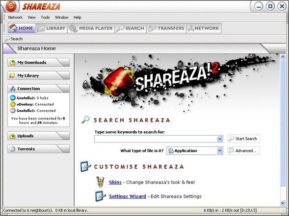 Shareaza Screenshot