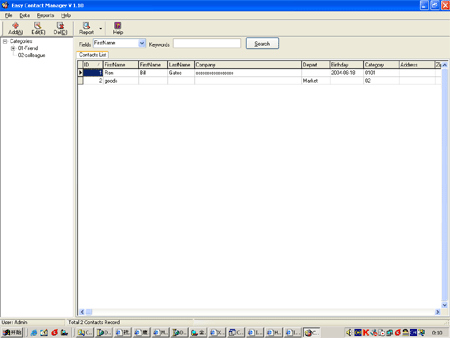 Easy Contact Manager Screenshot
