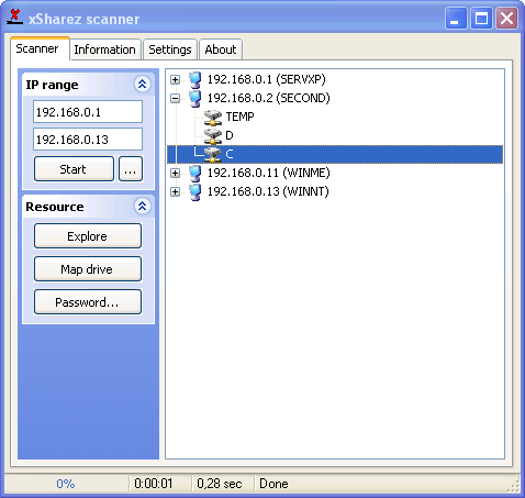 LANWalk scanner Screenshot