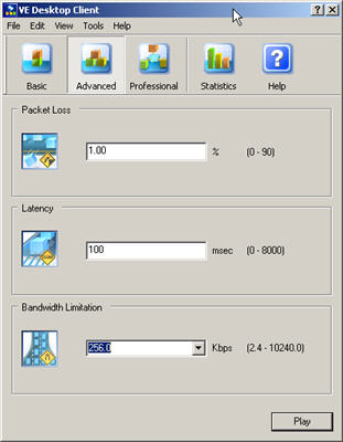 Shunra VE Desktop Screenshot