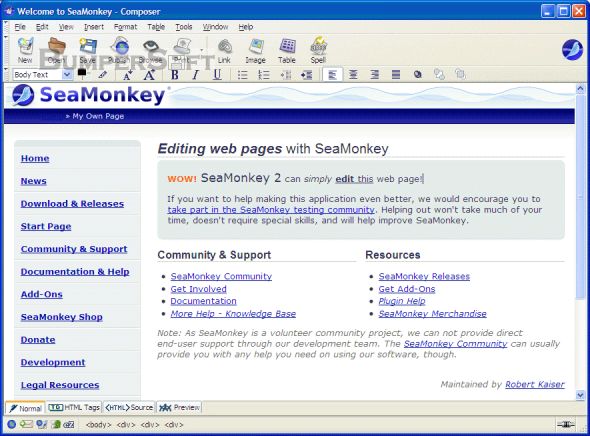 SeaMonkey Screenshot