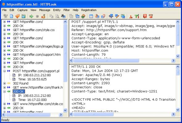 HTTPLook Screenshot