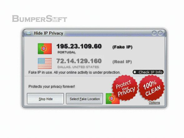 Hide IP Privacy Screenshot