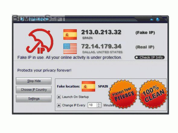 Free Hide IP Screenshot