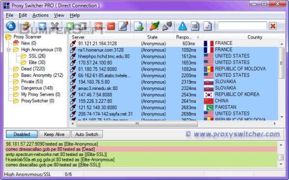 Proxy Switcher Standard Screenshot