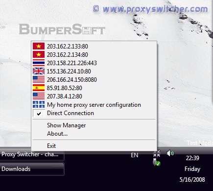 Proxy Switcher Standard Screenshot