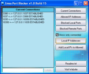 Emsa Port Blocker Screenshot