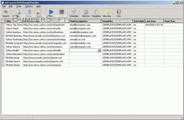 Advanced RSS2Email Premier Screenshot