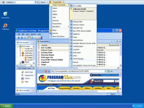 ToolButton Deskbar Screenshot