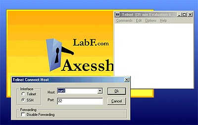 Axessh Windows SSH Client Screenshot