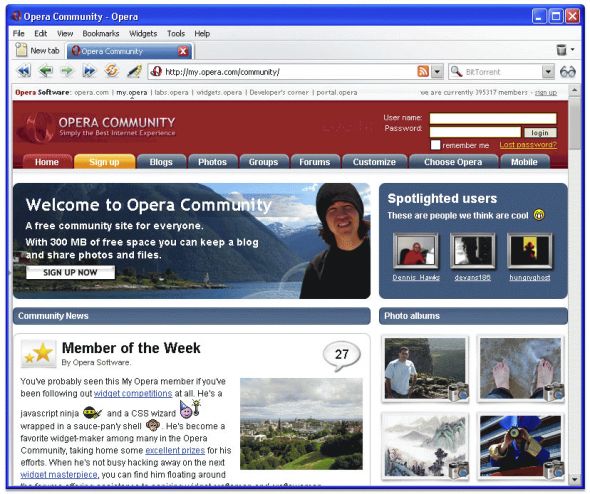 Opera Screenshot