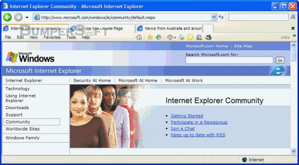 Internet Explorer 7 Screenshot