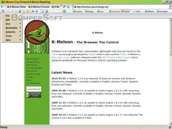 K-Meleon Screenshot